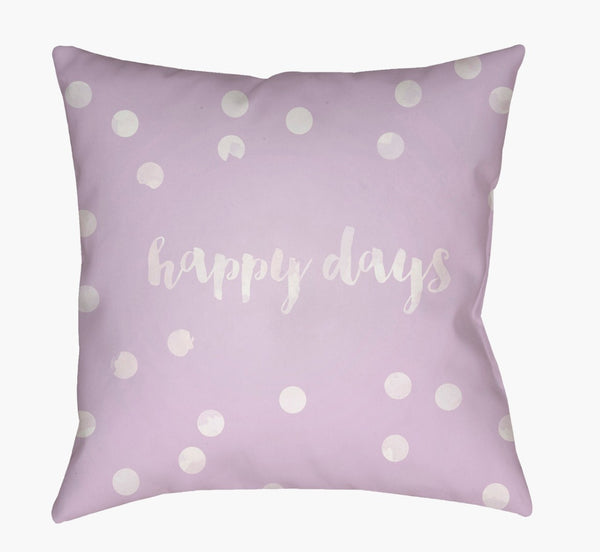 Livabliss Happy Days Woven Polyester Square Throw Pillow Textured Modern Accent for Sofa QTE039-1818