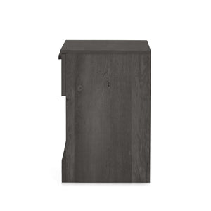 English Elm Christopher Knight Home® - DELANEY Faux Wood 1-Drawer Nightstand with Bottom Shelf, Moisture-Resistant MDF, Compact Chic Grey 71138.00