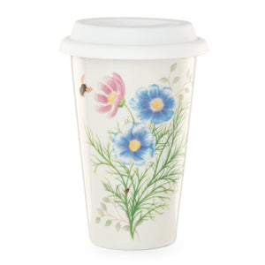 Lenox Butterfly Meadow Flutter Thermal Travel Mug Multi, WHITE PORCELAIN 885608