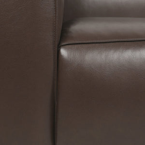 English Elm 3 Seater Tuxedo Sofa with Birch Wood Legs Smooth Upholstery for Modern Living Rooms 71802.00DBRN