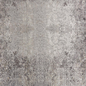 Feizy Rugs Sarrant Luxurious Viscose Polyester Medallion Rug – Ultra-durable, Soft Touch, Elegant Design Gray,Ivory,Tan Viscose,Polyester 9193964fstn000p00