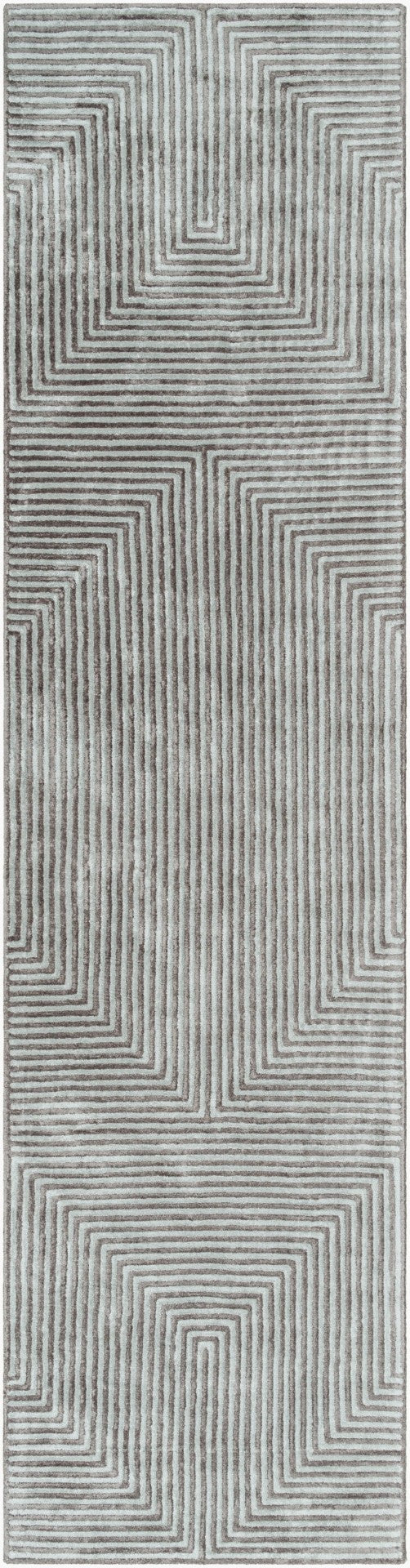 Livabliss Quartz Hand Tufted Viscose Area Rug Lustrous Sheen Medium Pile Living Room Accent Dusty Sage, Dar 3' x 12' QTZ5000-312