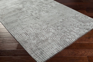 Livabliss Quartz Hand Tufted Viscose Area Rug Lustrous Sheen Medium Pile Living Room Accent Dusty Sage, Dar 10' x 14' QTZ5000-1014