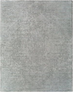 Livabliss Quartz Hand Tufted Viscose Area Rug Lustrous Sheen Medium Pile Living Room Accent Dusty Sage, Dar 8' x 10' QTZ5000-810
