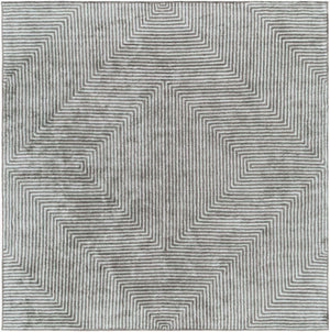 Livabliss Quartz Hand Tufted Viscose Area Rug Lustrous Sheen Medium Pile Living Room Accent Dusty Sage, Dar 8' x 8' Square QTZ5000-8SQ