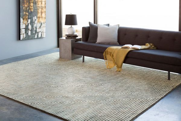 Livabliss Quartz Hand Tufted Viscose Area Rug Lustrous Sheen Medium Pile Living Room Accent Dusty Sage, Dar 2'6" x 10' QTZ5000-2610