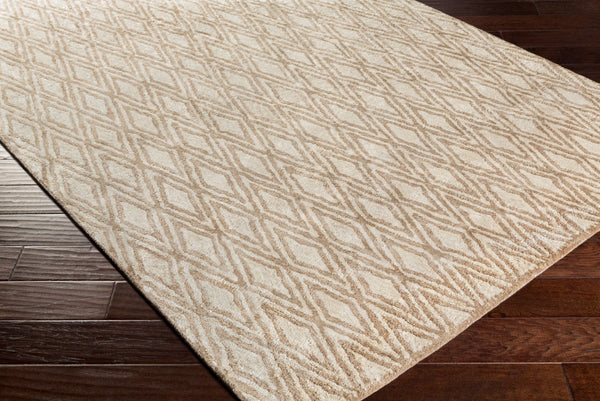 Surya Quartz Qtz-5013 3' X 5' Hand Tufted Viscose Rug - Modern Low Pile Design For Elegant Home Decor Brown Viscose Qtz5013-35