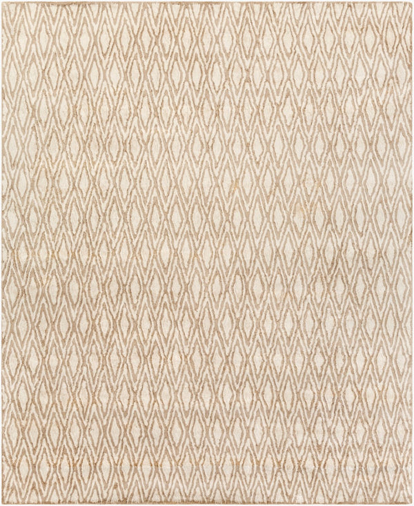 Surya Quartz Qtz-5013 3' X 5' Hand Tufted Viscose Rug - Modern Low Pile Design For Elegant Home Decor Brown Viscose Qtz5013-35