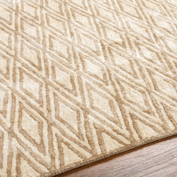 Surya Quartz Qtz-5013 3' X 5' Hand Tufted Viscose Rug - Modern Low Pile Design For Elegant Home Decor Brown Viscose Qtz5013-35