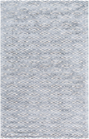 Surya Quartz Qtz-5013 3' X 5' Hand Tufted Viscose Rug - Modern Low Pile Design For Elegant Home Decor Gray Viscose Qtz5015-35