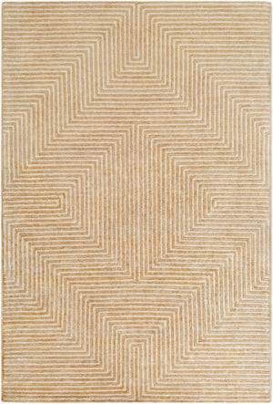 Livabliss Quartz Hand Tufted Viscose Area Rug with Lustrous Sheen for Living and Dining Rooms Mustard, Light 9' x 13' QTZ5031-913