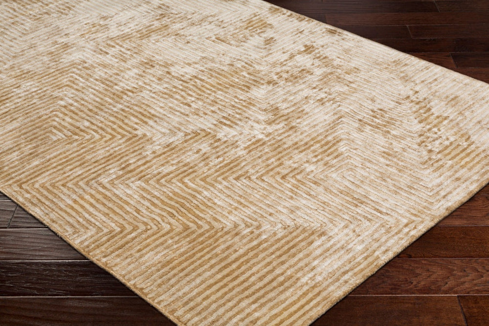 Livabliss Quartz Hand Tufted Viscose Area Rug with Lustrous Sheen for Living and Dining Rooms Mustard, Light 9' x 13' QTZ5031-913