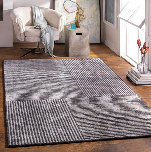 Livabliss Quartz Hand Tufted Viscose Area Rug Lustrous Sheen for Modern Living Rooms 8x10 QTZ5038-810