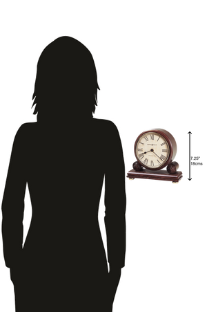 Hekman Furniture 635123 Redford Mantel Clock - Elegant Windsor Cherry Finish, Classic Chime, Durable & Stylish Decor Windsor Cherry Redford Mantel Clock 635123