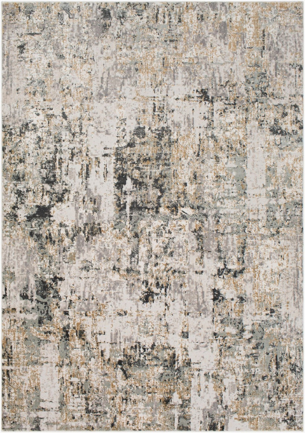 Livabliss Quatro Geometric Mid-century Modern Area Rug Polypropylene Blend for Entryways Gray, Light Sla 8'10" x 12'4" QUA2300-93123