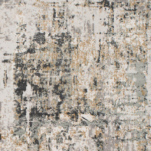 Livabliss Quatro Geometric Mid-century Modern Area Rug Polypropylene Blend for Entryways Gray, Light Sla 8'10" x 12'4" QUA2300-93123