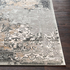 Livabliss Quatro Collection Machine Woven Geometric Area Rug for Entryway Bedroom Bath Gray, Light Sla 8'10" x 12'4" QUA2304-93123