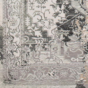 Livabliss Quatro Collection Machine Woven Geometric Area Rug for Entryway Bedroom Bath Gray, Light Sla 8'10" x 12'4" QUA2304-93123