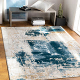 Quatro QUA-2310 5'3" x 7'3" Machine Woven Rug QUA2310-5373 Livabliss Surya