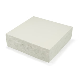 Vig Furniture Modrest Quarry - Striking Off-white Square Coffee Table With Textured Design For Modern Homes Off,White  Vgvc-ct111