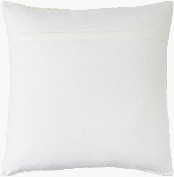 Surya Quinby Luxurious 18" Accent Pillow - Stylish Linen-cotton Blend For Modern Home Decor Elegance Ivory Viscose,Linen,Cotton Qub001-2020p