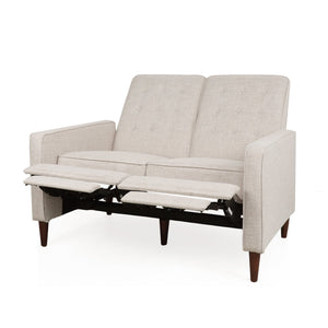 English Elm Christopher Knight Home® - DOUBLE Recliner Fabric Sofa with Plush Cushions and Space-Saving Design for Living Rooms, 49"L Wheat 72478.00FWHEAT