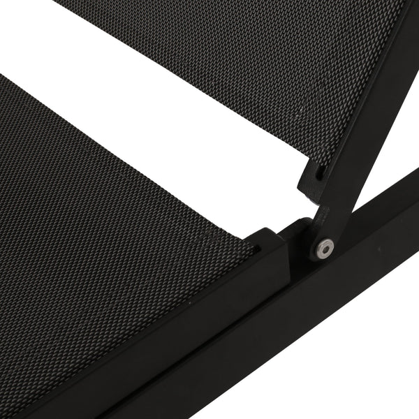 English Elm Christopher Knight Home® - FINN Chaise Lounge Set for Outdoor Patio – Aluminum Frame, Breathable Nylon Mesh, Handcrafted Comfort DARK GREY 71041.00