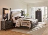 Americana King Upholstered Poster Bed 7050-90666-89 Beige Americana Collection 7050-90666-89 Hooker Furniture