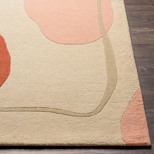 Livabliss Queens Hand Tufted Wool Accent Rug Minimalist Plush Pile for Entryway or Bedside Rust, Dusty Pin 8'10" x 12' QUN2307-81012