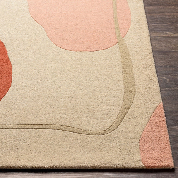 Livabliss Queens Hand Tufted Wool Accent Rug Minimalist Plush Pile for Entryway or Bedside Rust, Dusty Pin 8'10" x 12' QUN2307-81012