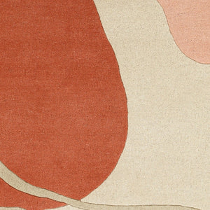 Livabliss Queens Hand Tufted Wool Accent Rug Minimalist Plush Pile for Entryway or Bedside Rust, Dusty Pin 8'10" x 12' QUN2307-81012