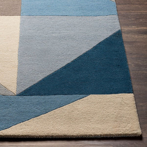 Livabliss Queens Hand-tufted Wool Accent Rug with High Low Pile for Modern Interiors QUN2309-35