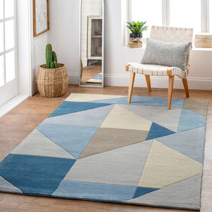 Livabliss Queens Hand-tufted Wool Accent Rug with High Low Pile for Modern Interiors QUN2309-35