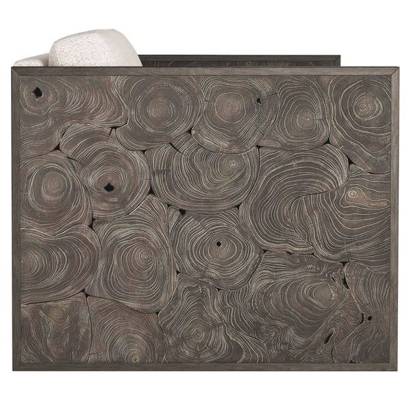 Bernhardt Bernhardt Madura Outdoor Sofa In Carbonized Teak With Plush Water-Resistant Cushions, 85.5" W - Made to Order O9457B