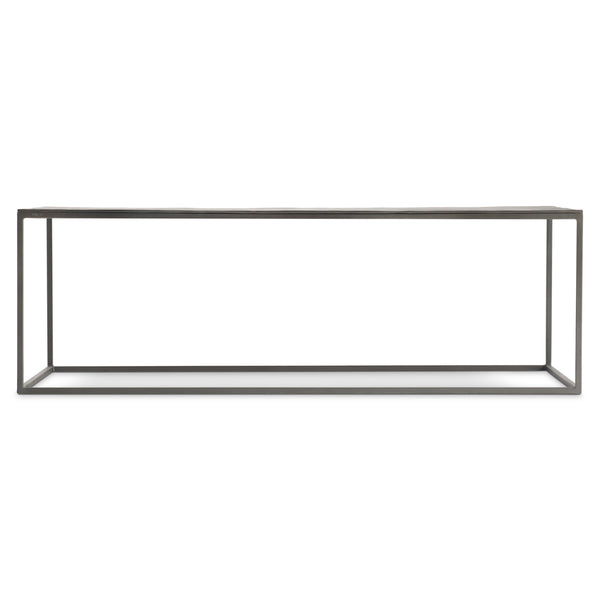 Bernhardt Bernhardt Modern Industrial Thompson Cocktail Table With Graphite Metal Top & Cast-Aluminum Base, Durable Design 525005