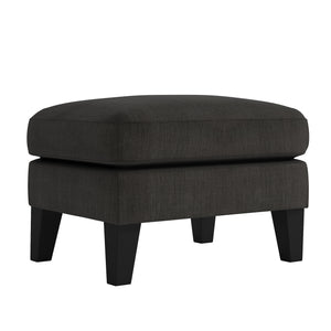 Homelegance By Top-Line Huntley Modern Ottoman Dark Grey Rubberwood