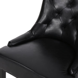 English Elm Cheney Tufted Upholstered Dining Chair Set with Solid Wood Legs for Modern Rooms 54181.00PUMDNT