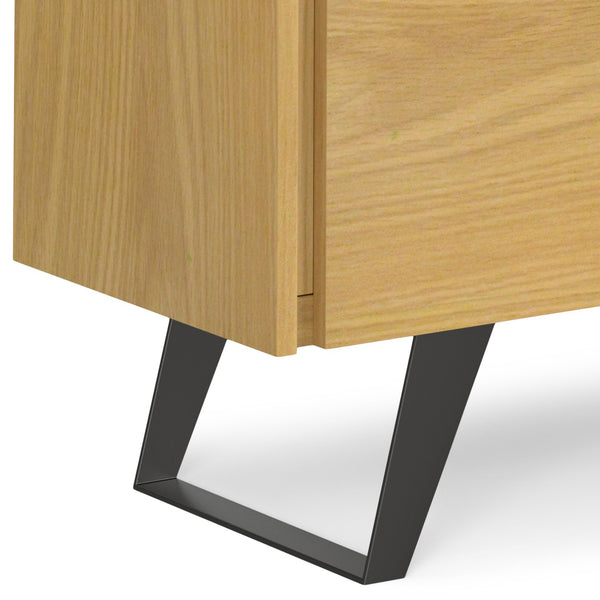 English Elm Lowry Medium Storage Cabinet - Stylish Oak Veneer With Adjustable Shelves For Versatile Use B136P158858