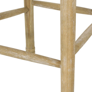 English Elm Christopher Knight Home® - French Country Virabit 2-Piece 30.25" Bar Stools with Hand-Woven Rattan Back & Tufted Cushions 71615.00CHAR