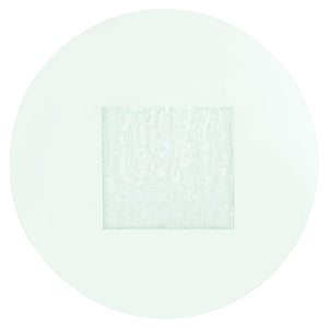 Bernhardt Bernhardt Sculptural Arctic Round Dining Table With Clear Tempered Glass Top And Acrylic Pedestal K1920