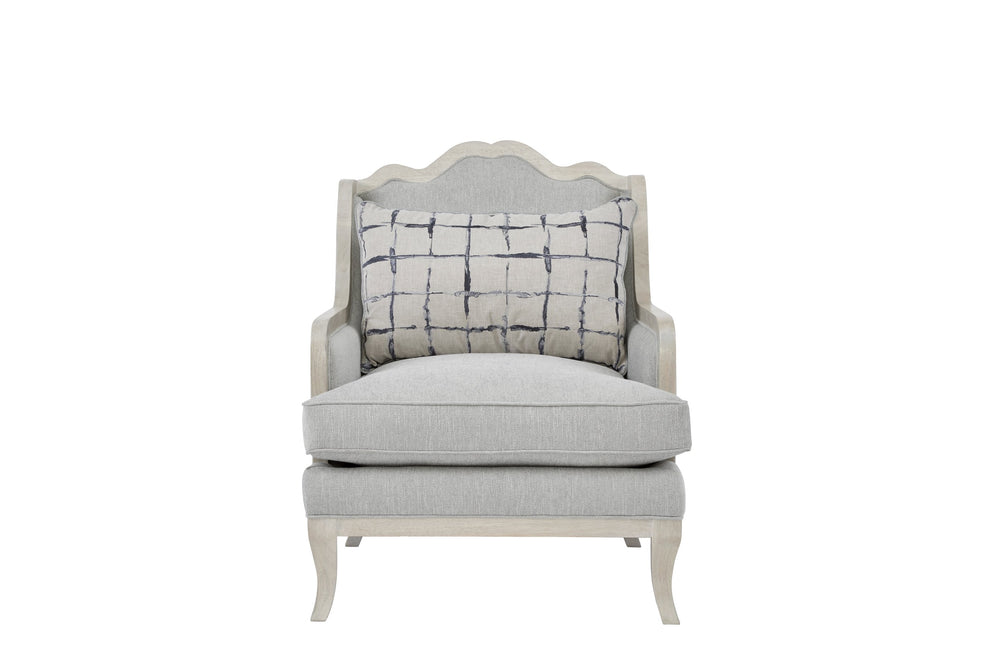 A.R.T. Furniture Assemblage Mist Matching Chair In Alabaster - Elegant Parawood Design With Luxurious Down Cushions  Parawood Solids 754503-5349ab