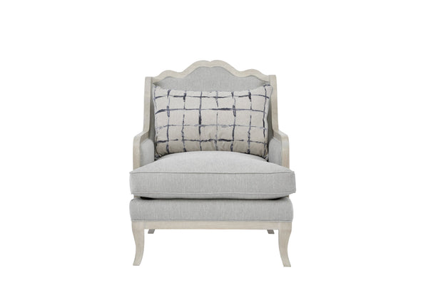 A.R.T. Furniture Assemblage Mist Matching Chair In Alabaster - Elegant Parawood Design With Luxurious Down Cushions  Parawood Solids 754503-5349ab