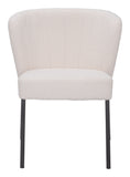 Aimee Dining Chair - Set of 2 Cream 109677 Zuo Modern