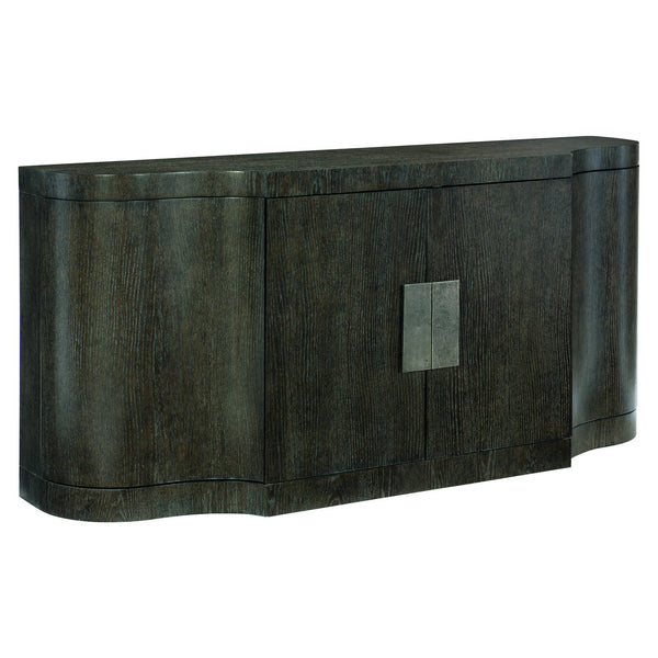 Bernhardt Bernhardt Cerused Charcoal Linea Buffet With Wire-Brushed Oak Grain, Adjustable Shelves, Anti-Tip Kit 384132B