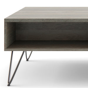 English Elm Hunter Lift Top Coffee Table - Handcrafted Grey Mango Wood With Storage & Industrial Style Legs B136P158729