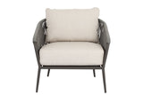 Florence Club Chair in Echo Ash, No Welt SW4201-21-ASH-STKIT Sunset West