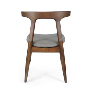English Elm Dining Chair Set of 2 Curved Back Faux Leather Upholstered Seats for Modern Farmhouse Decor 72662.00