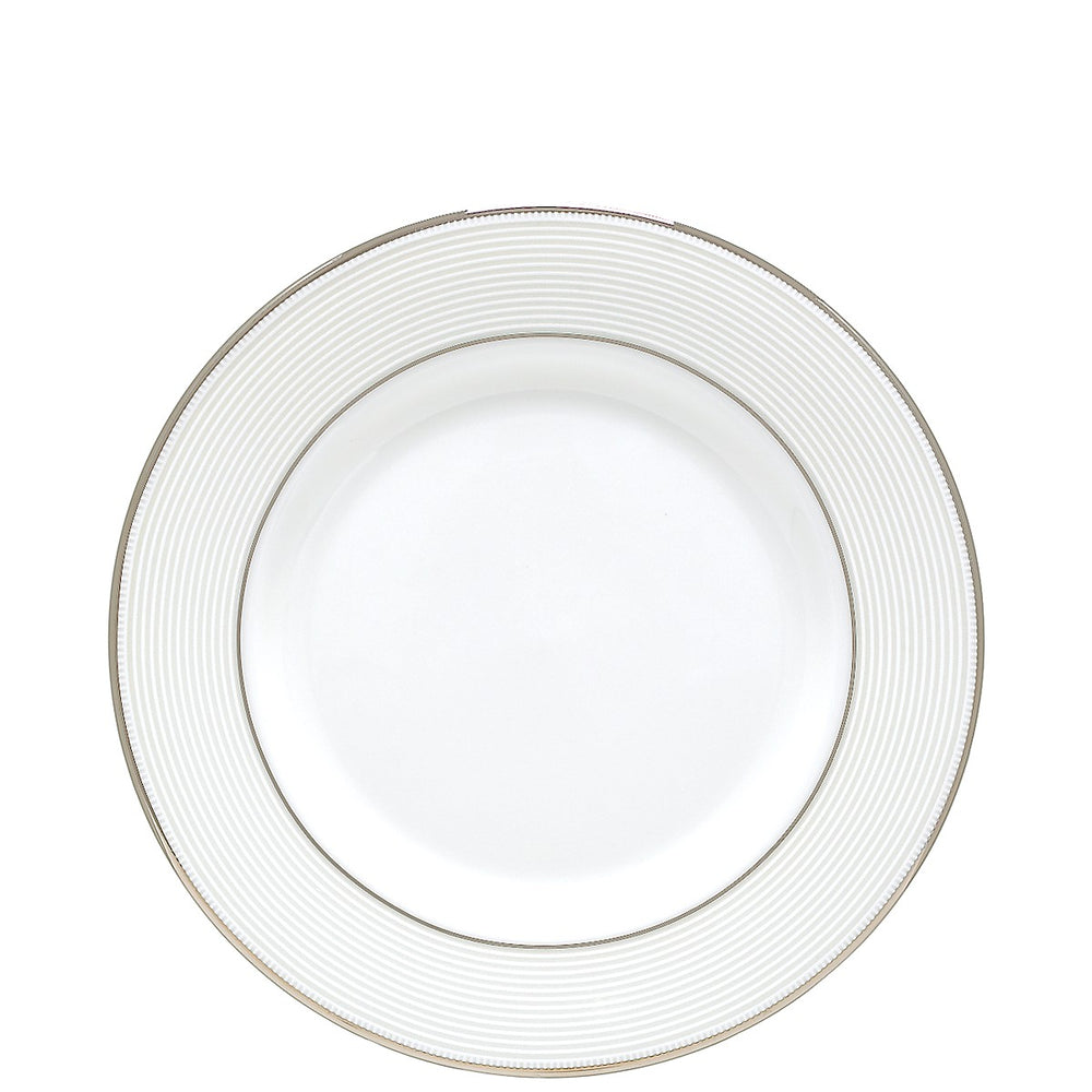 Lenox Opal Innocence Stripe Salad Plate White, WHITE BONE CHINA 806499
