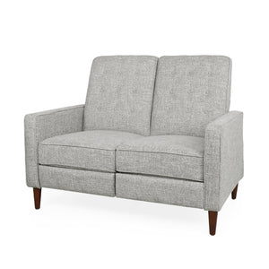 English Elm Christopher Knight Home® - DOUBLE Recliner Fabric Sofa with Plush Cushions and Space-Saving Design for Living Rooms, 49"L LIGHT GREY 72478.00FLGRYTW