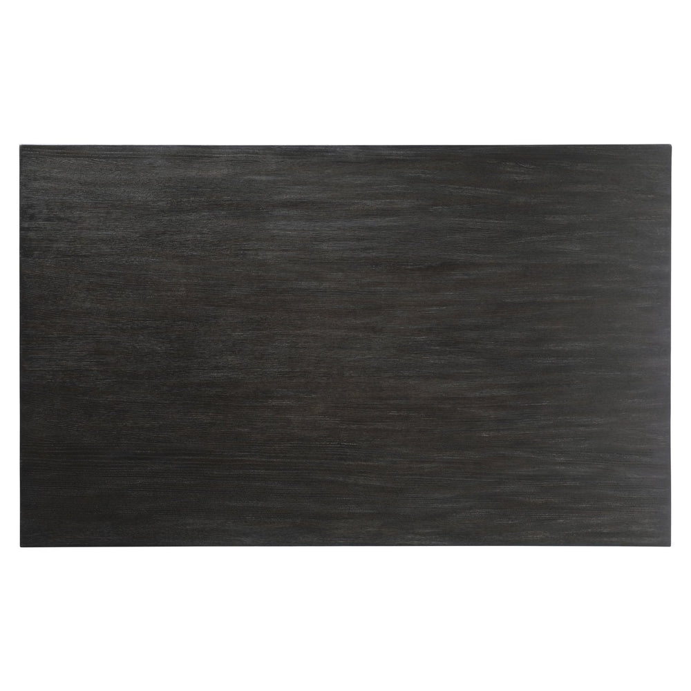 Bernhardt Bernhardt Micah Cocktail Table In Wire-Brushed Quartered White Oak Black Truffle Finish, Sculptural Geometric Centerpiece For Contemporary Living Rooms 557021